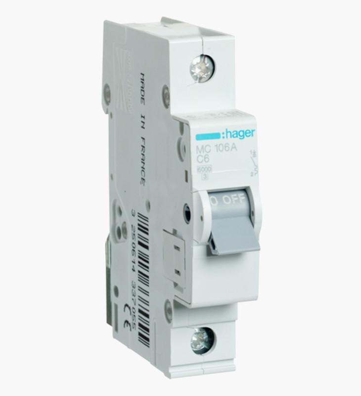 قاطع مينتشر هاجر أحادي 6 أمبير - 6كيلو