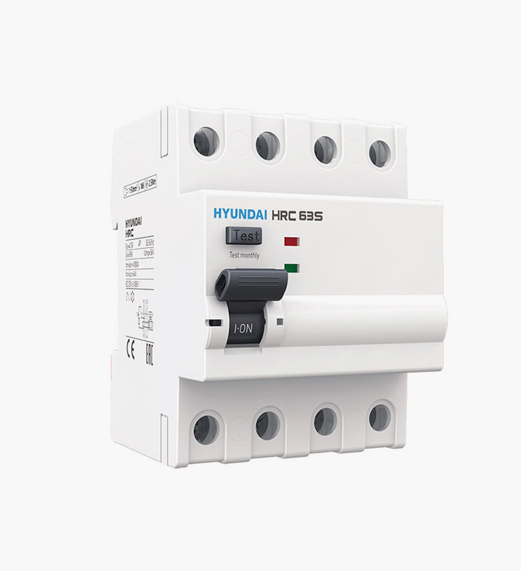 قاطع تيار هيونداي رباعي للحماية من التسرب الارضي - 63 أمبير