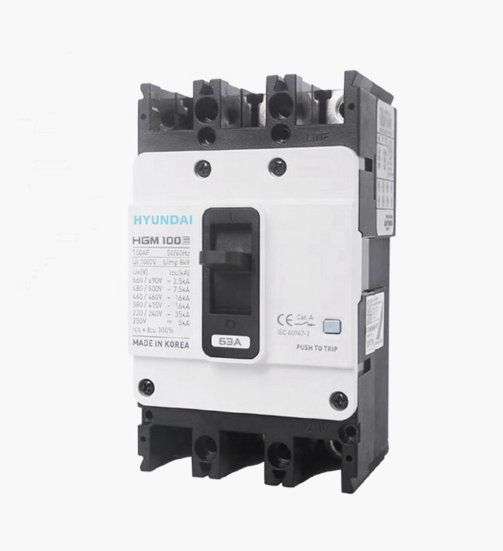 قاطع تيار هيونداي مولدد كيس ثلاثي 160 أمبير - 26كيلو 