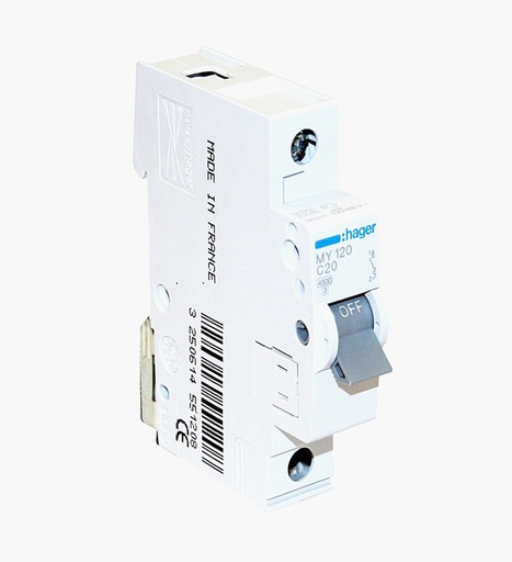 [1050001068] قاطع مينتشر هاجر أحادي 20 أمبير - 4.5كيلو