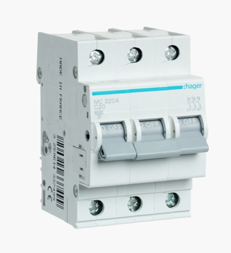 [1050001045] قاطع مينتشر هاجر ثلاثي 20 أمبير - 6كيلو
