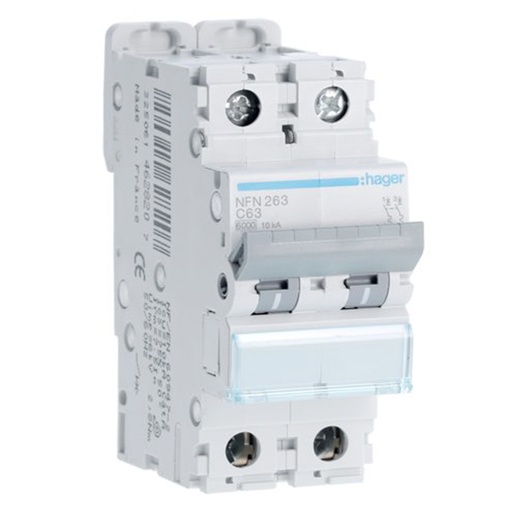 [1050001159] قاطع مينتشر هاجر ثنائي 63 أمبير - 10كيلو