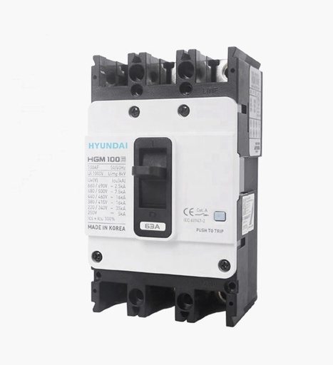 [1050003423] قاطع تيار هيونداي مولدد كيس ثلاثي 125 أمبير - 26كيلو 