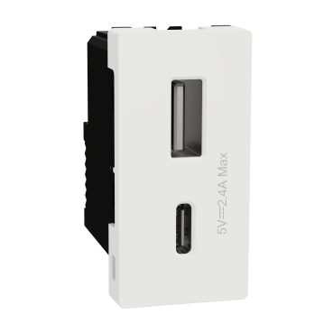 [M3TB_USB_AC] بريزة (1USB (A+C فتحة - شنايدر ميلوز