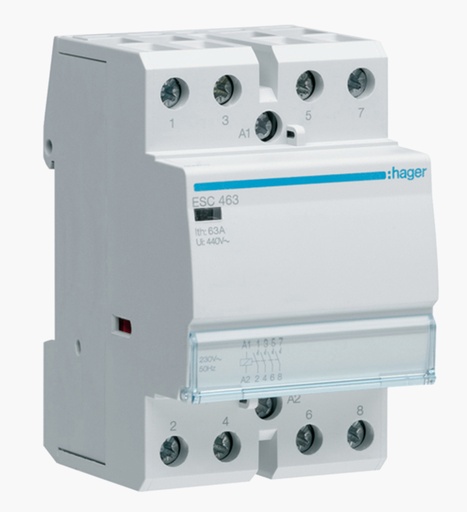 [1050000140] كونتاكتور صامت رباعي هاجر 63 امبير + 4 نقطة مساعدة مفتوحة